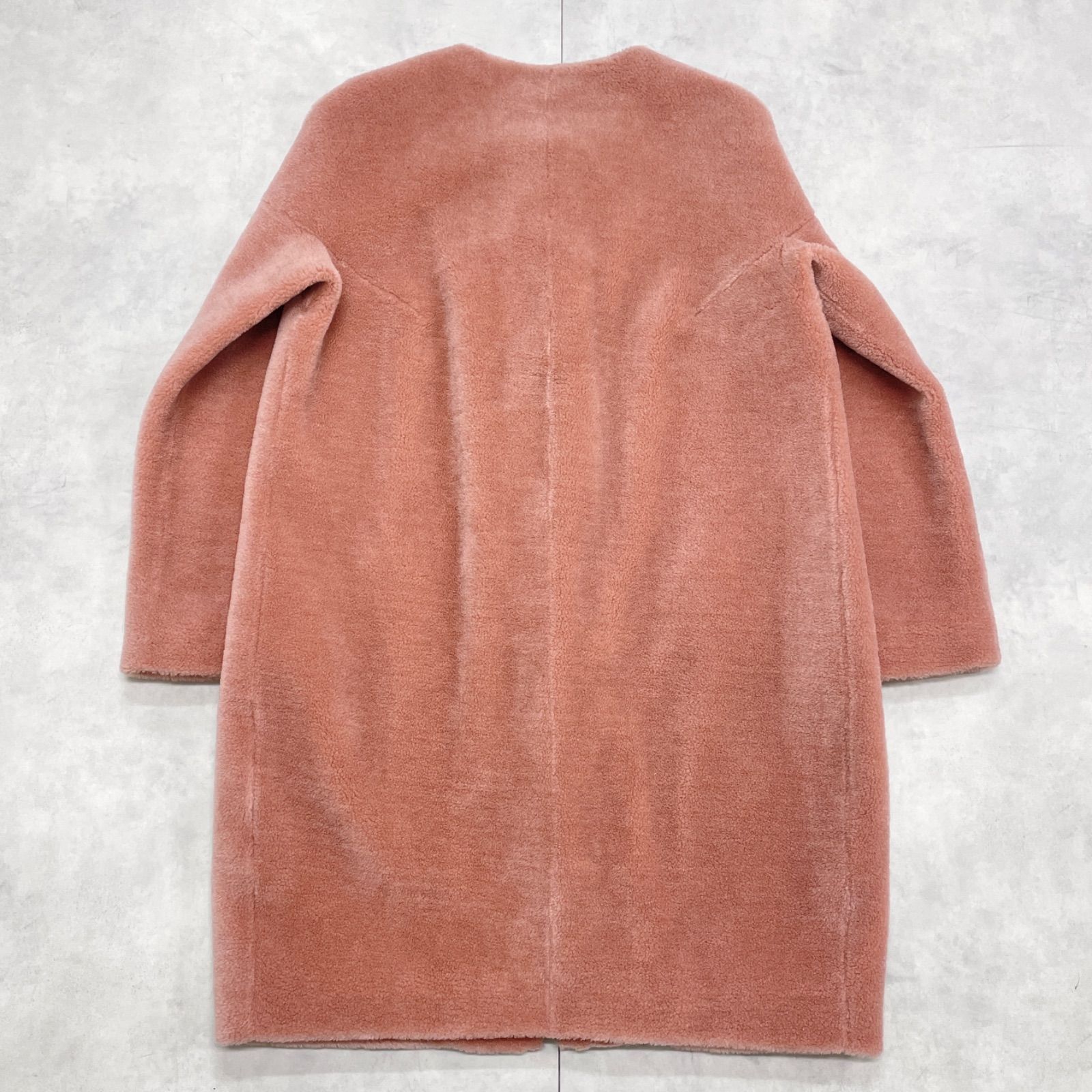 BARNEYS NEWYORK バーニーズニューヨーク ロングコート ノーカラー