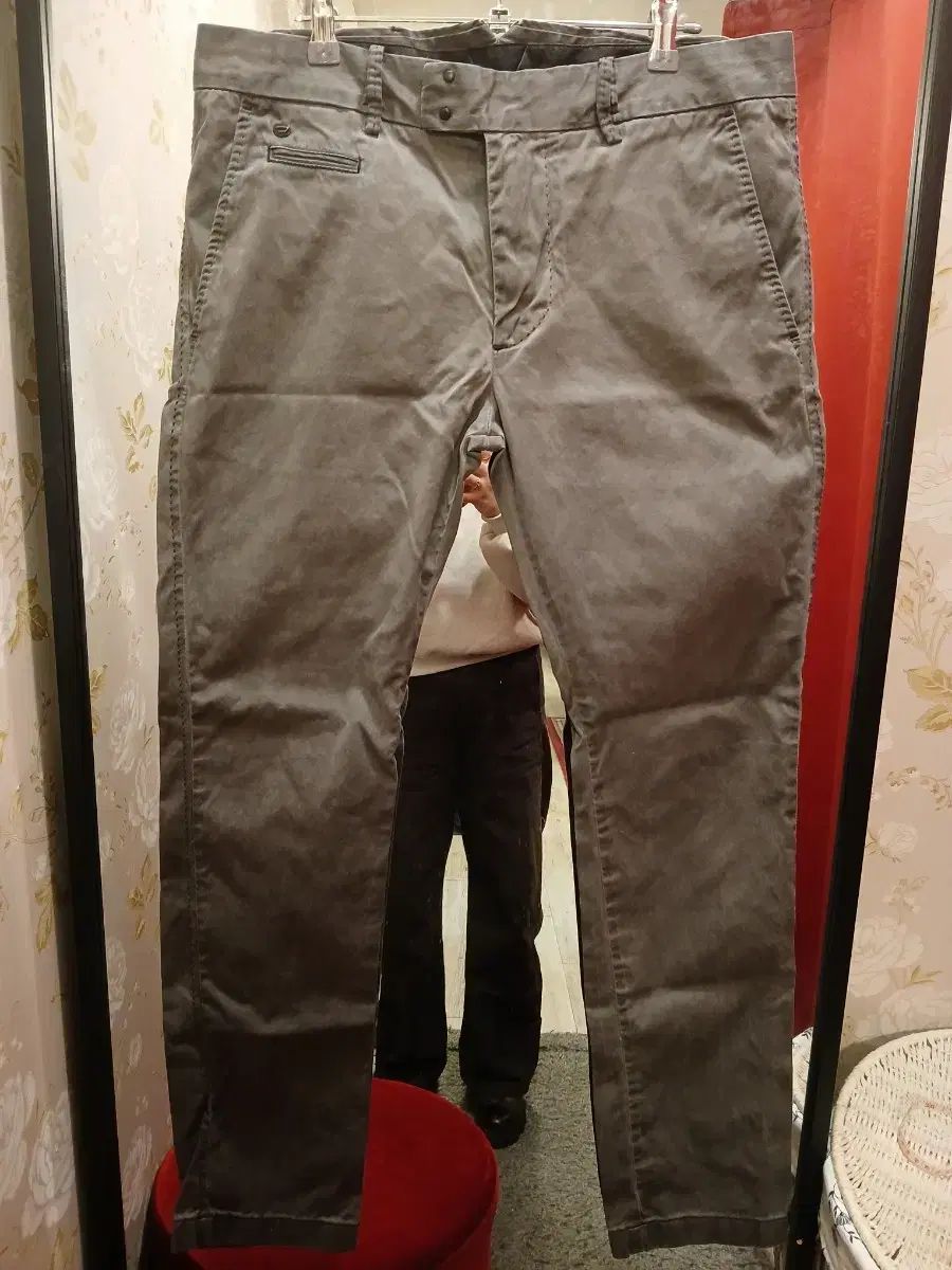 DIESEL メンズ コットン パンツ グレー