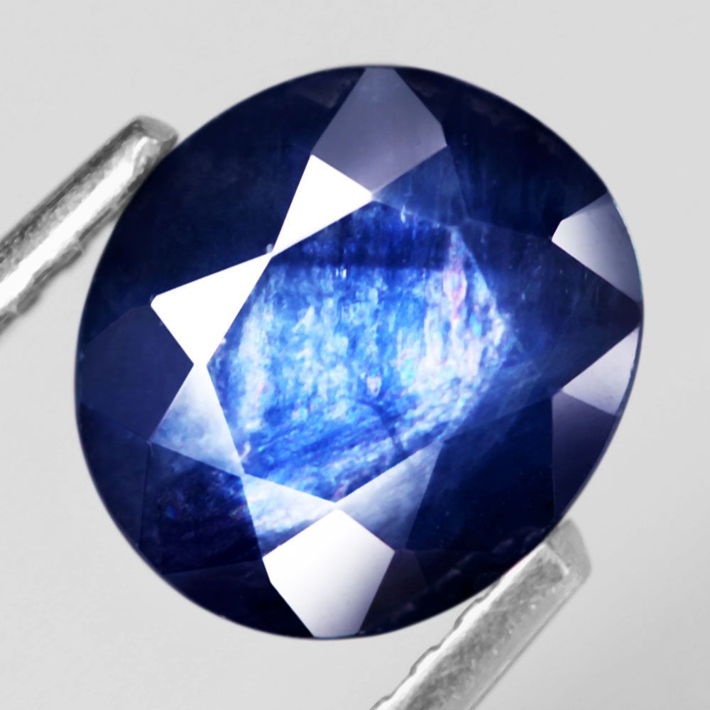 ブルーサファイア モザンビーク産 天然石ルース/ラウンド【2.5mm】マシンカット（50個） 天然石 ブルーサファイア サファイア ルース