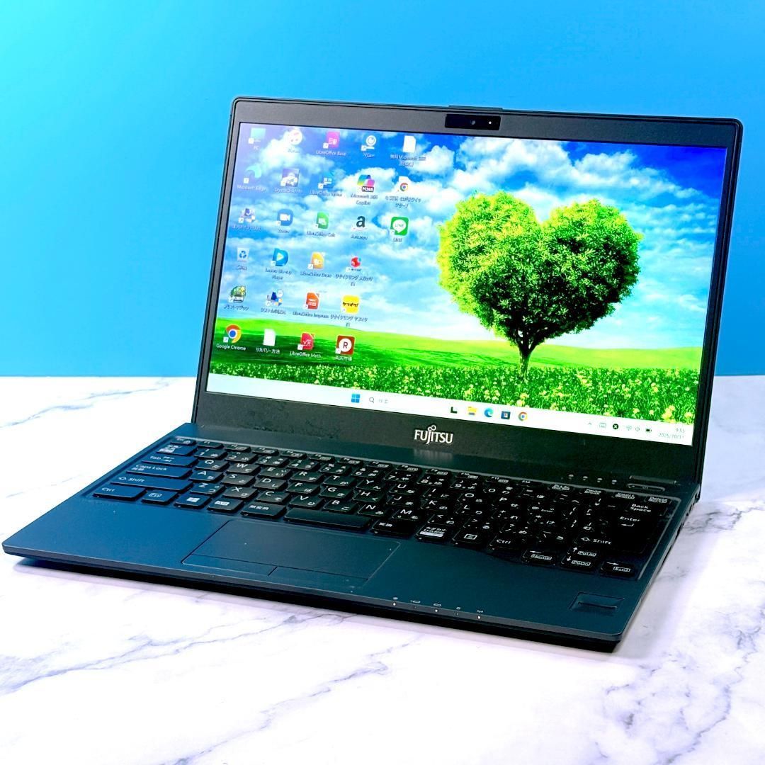 安い 超薄型軽量☆メモリ8GB・SSDで快速・指紋認証・Windows11☆ノート