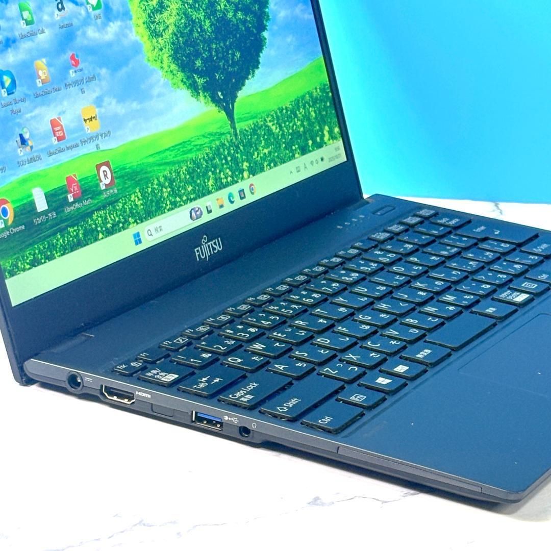 安い 超薄型軽量☆メモリ8GB・SSDで快速・指紋認証・Windows11☆ノート