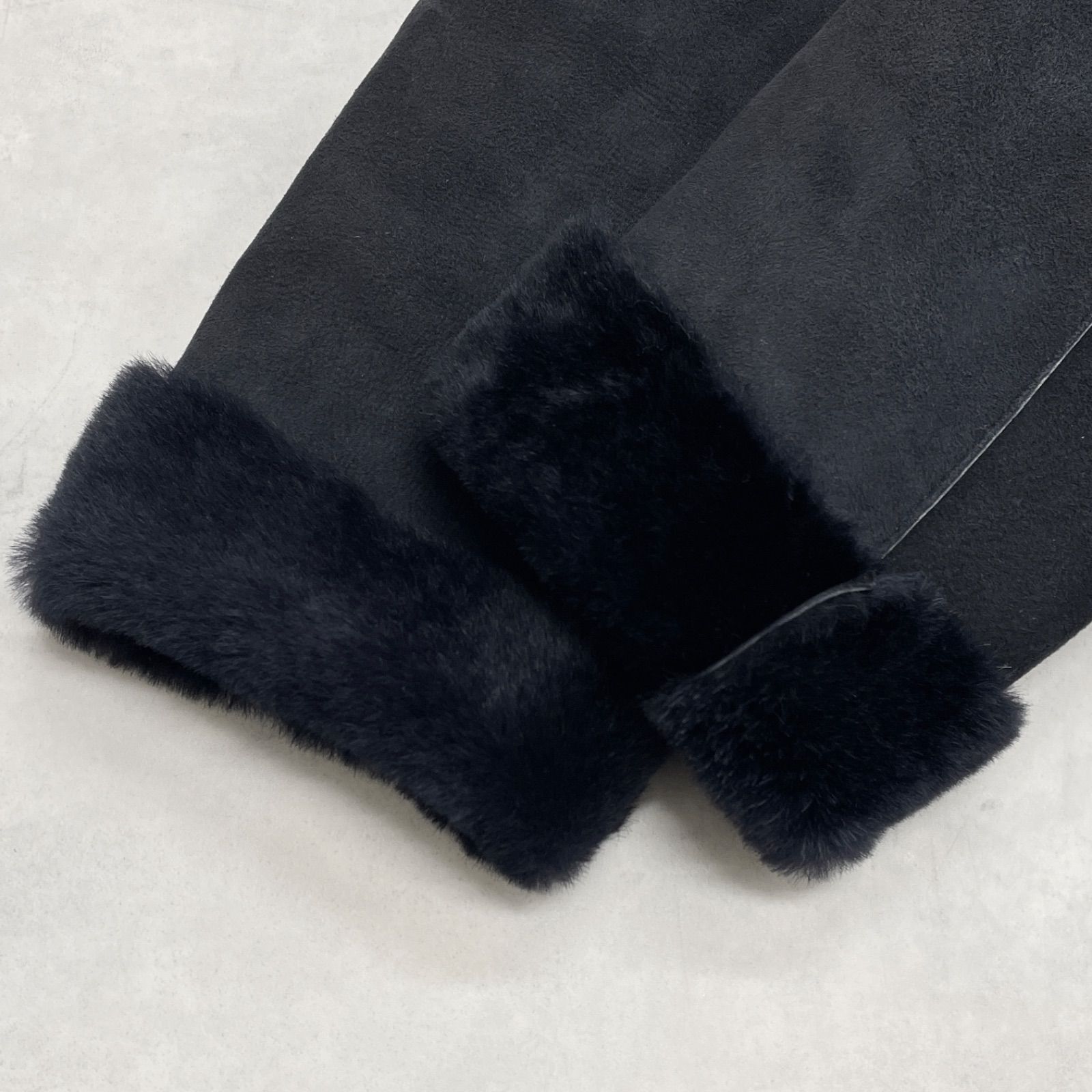 Owen Barry オーウェンバリー ムートンコート ロング ノーカラー