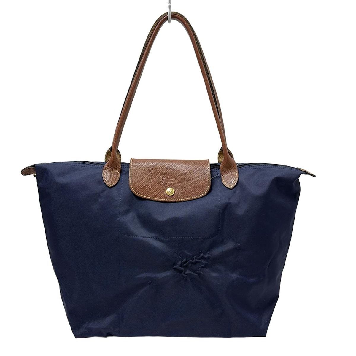 Longchamp ボストンバッグ ネイビー ロンシャン ボストンバッグ ネイビー×ブラウン LONGCHAMP ファッション