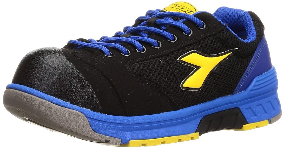 ディアドラユーティリティ 安全作業靴 JSAA認定 プロスニーカー マラード ML 254 メンズ ブラック イエロー ブルー 27 0 cm 3 E