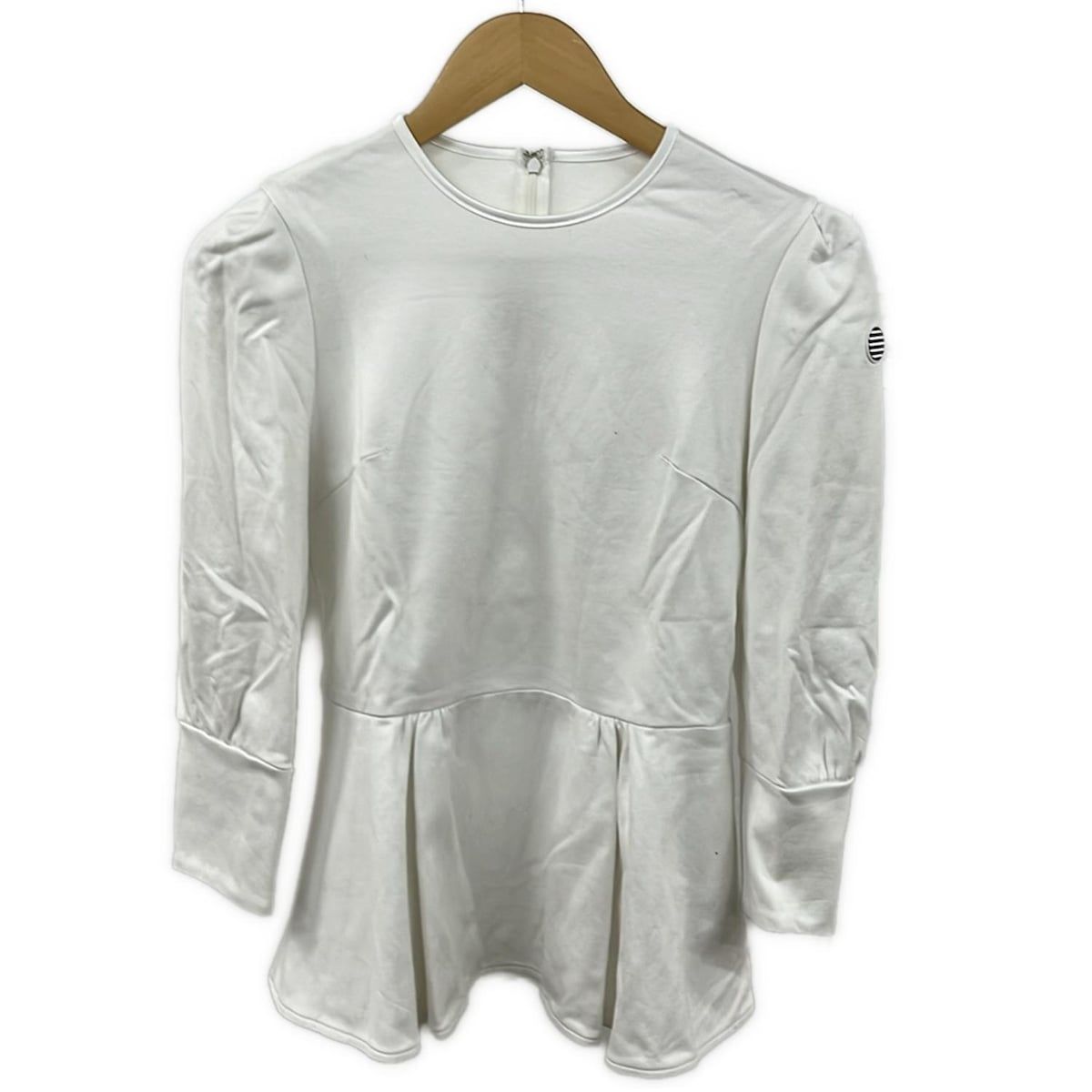 BORDERS at BALCONY ボーダーズアットバルコニー チュニック サイズ36 S レディース 白 クルーネック 長袖