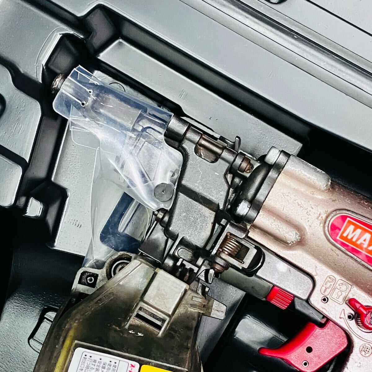 整備品 動作良好 マックス MAX 高圧 50 mm 釘打ち機 スーパーネイラ HN-50 N ケース付き