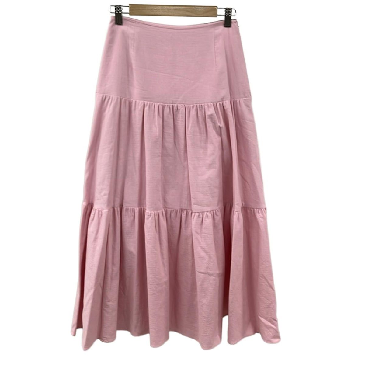 未使用！ピンクフレアスカート　ボーダーズアットバルコニー BORDERS at BALCONY(ボーダーズアットバルコニー) ロングスカート