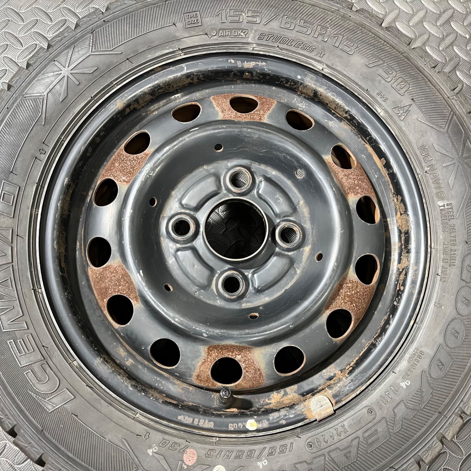 20年製 155 65 R 13 グッドイヤー アイスナビ6 日産 オッティ H 91 W 92 ekワゴン スタッドレス 1288