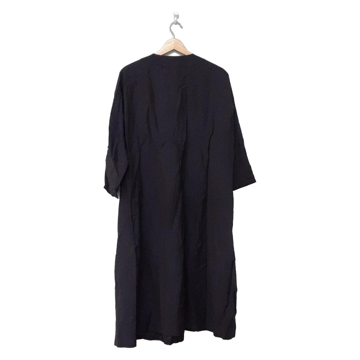 根々 ネネ ワンピース レディース ダークネイビー Vネック 長袖 ロング