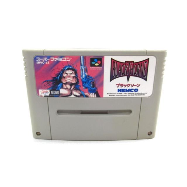 スーパーファミコン ソフト ブラックソーン レトロゲーム ∠UR 1043