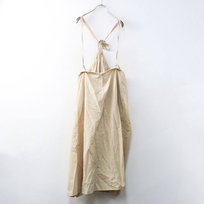 2021 SS ネストローブ nest Robe 天然染めジャンパースカート F ベージュ コットンリネン 吊り ジャンスカ フ
