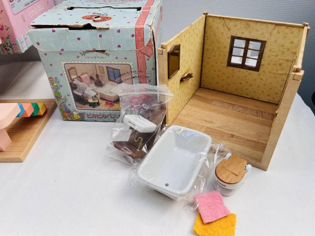 シルバニアファミリー 森のようちえん ピカピカバスルーム セット