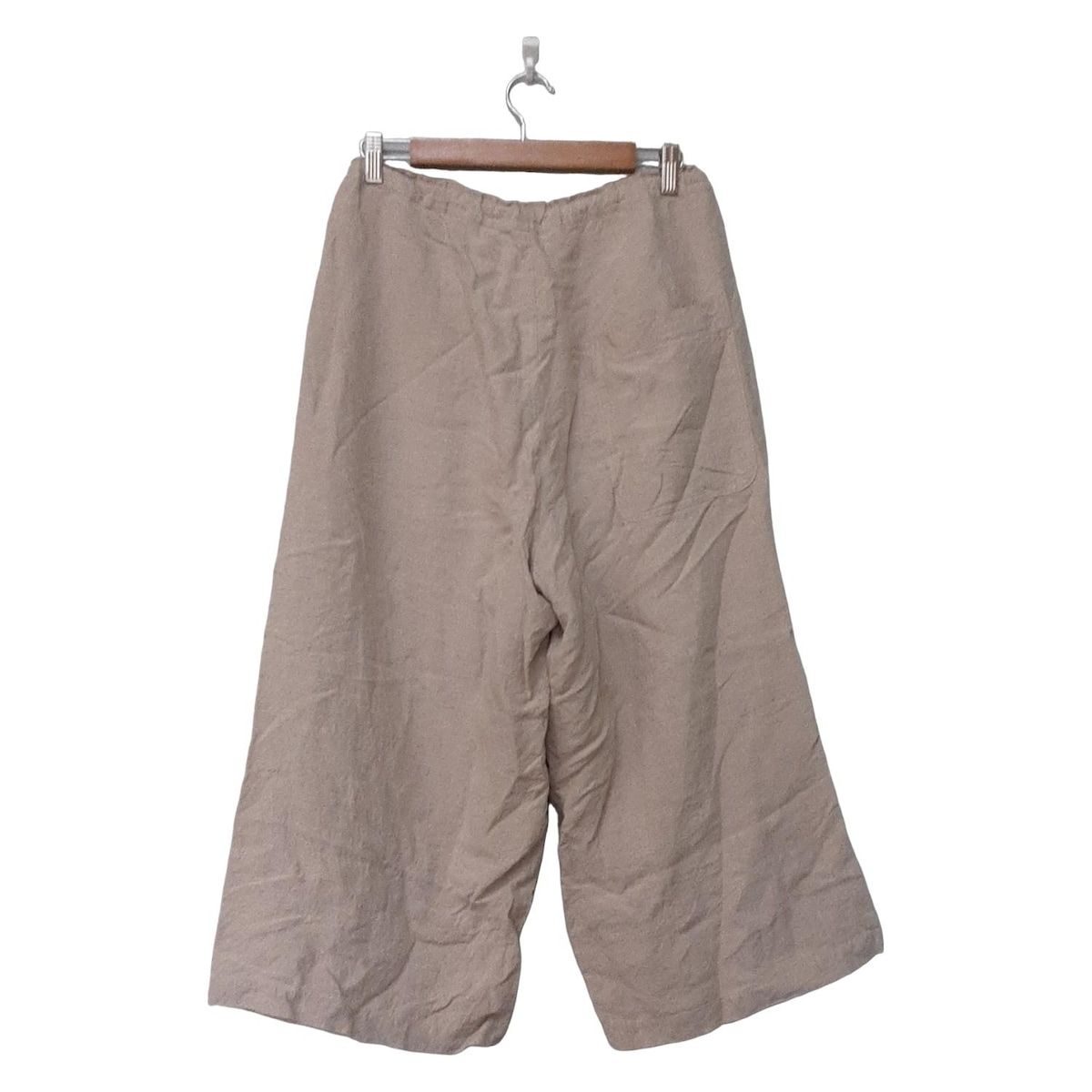 Y s ワイズ パンツ サイズ1 レディース グレーベージュ フルレングス ウエストゴム