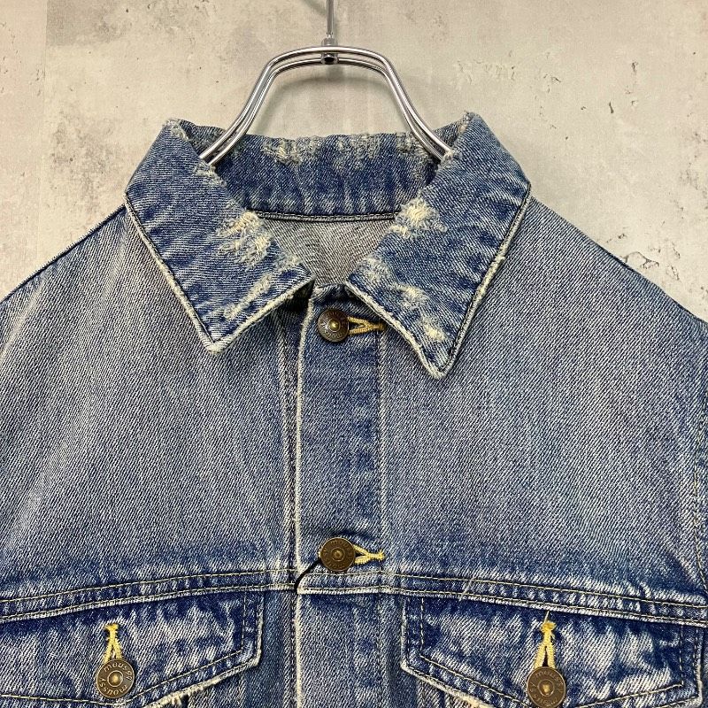 MOUSSY マウジー デニムジャケット ドッキング ニットスリーブ Gジャン 