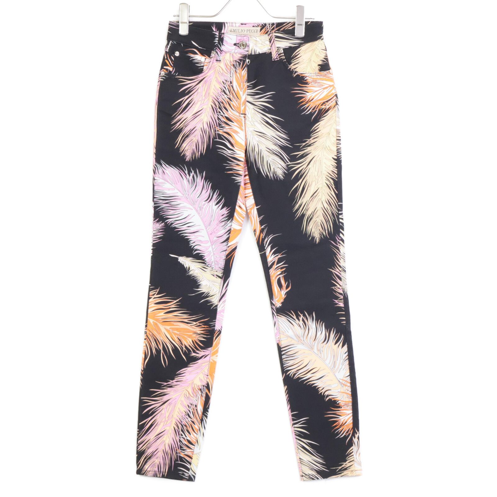 注文 Emilio Pucci エミリオプッチ 66DT06 ﾏﾙﾁｶﾗｰ ﾌﾟｯﾁ柄 ﾊﾟﾝﾂ 34