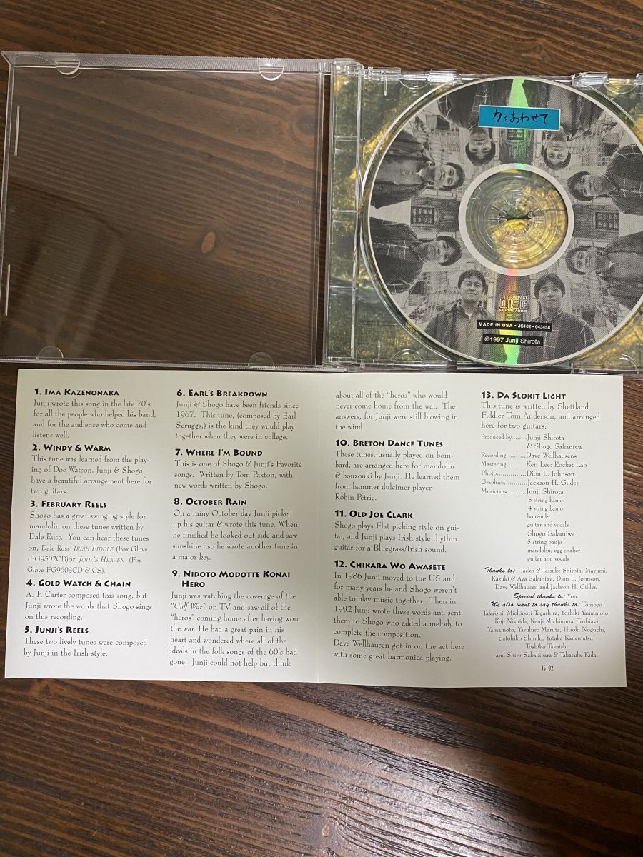 CHIKARA WO AWASETE 力をあわせて CD