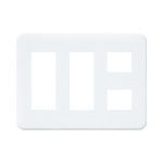 パナソニック コスモシリーズワイド21 簡易耐火コンセントプレート 8コ用 ラウンド セット