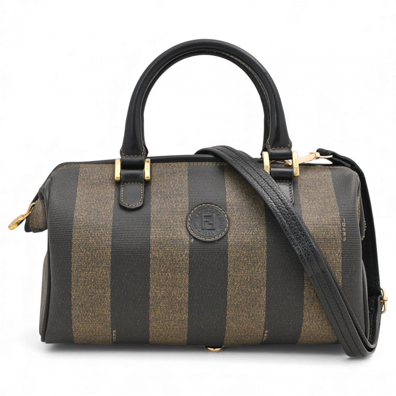 フェンディ ペカン ミニボストンバッグ 2 WAY Bランク fe 5521 hh