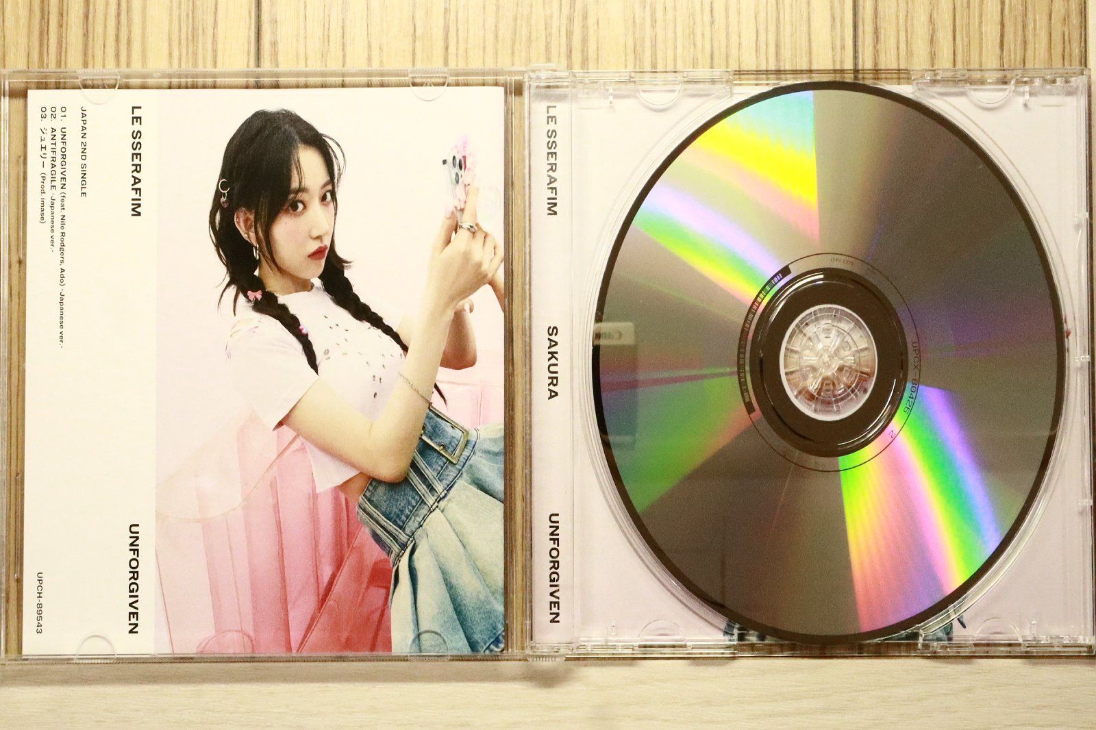 国内盤CD☆ルセラフィム/LE SSERAFIM□ UNFORGIVEN (初回限定 メンバー