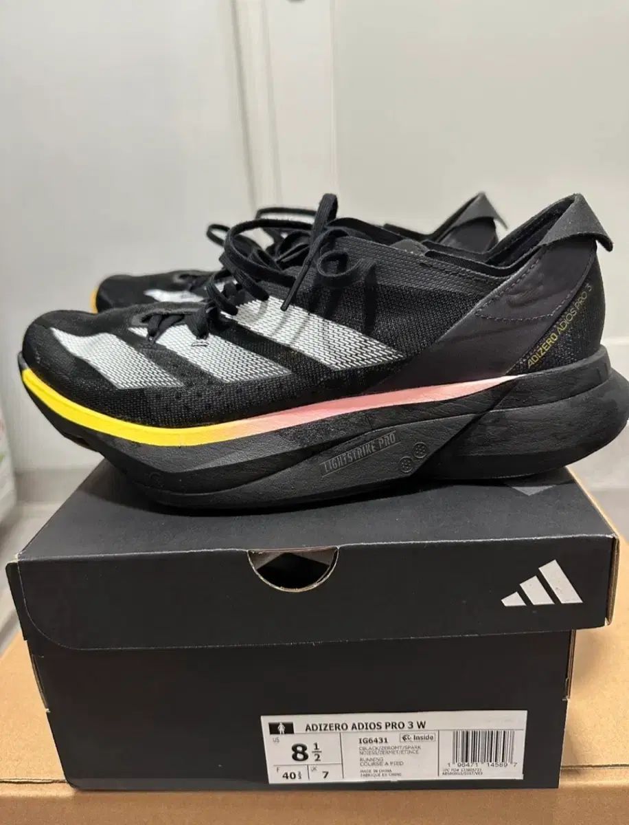  アディダス アディゼロ アディオス プロ3 ブラック 登山靴 トレッキングシューズ アウトドアシューズ