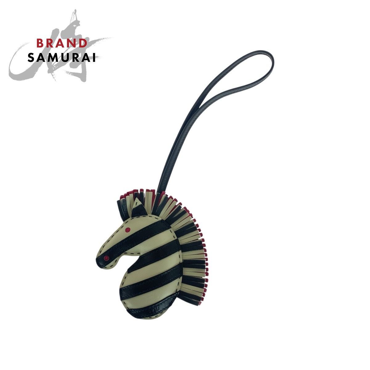 美品 HERMES エルメス ジージー サバンナ ゼブラ ブラック ホワイト