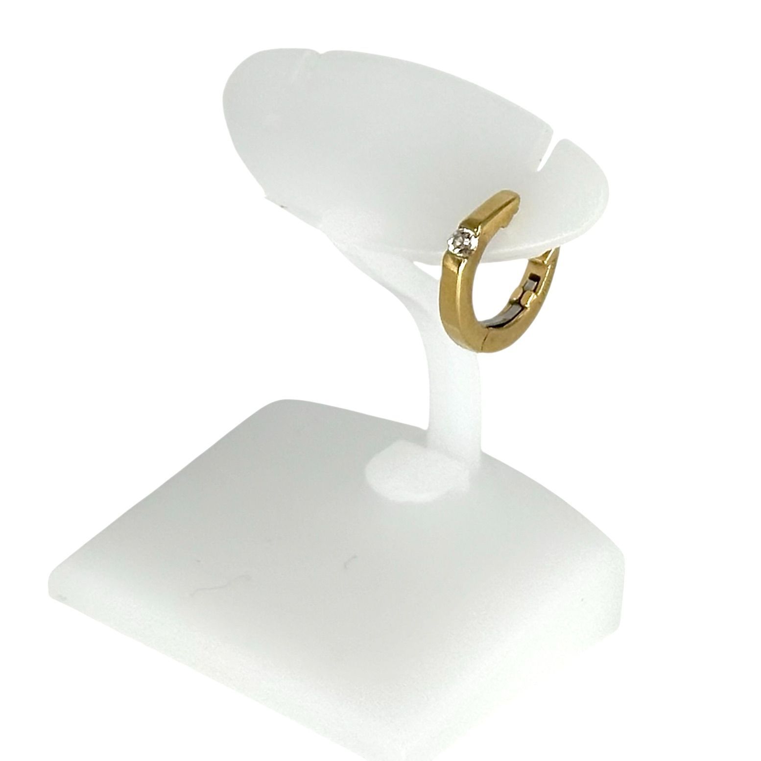 K 18 ピアス ゴールド 0 7 g D 03 ct レディース ジュエリー 片耳用 B 9304