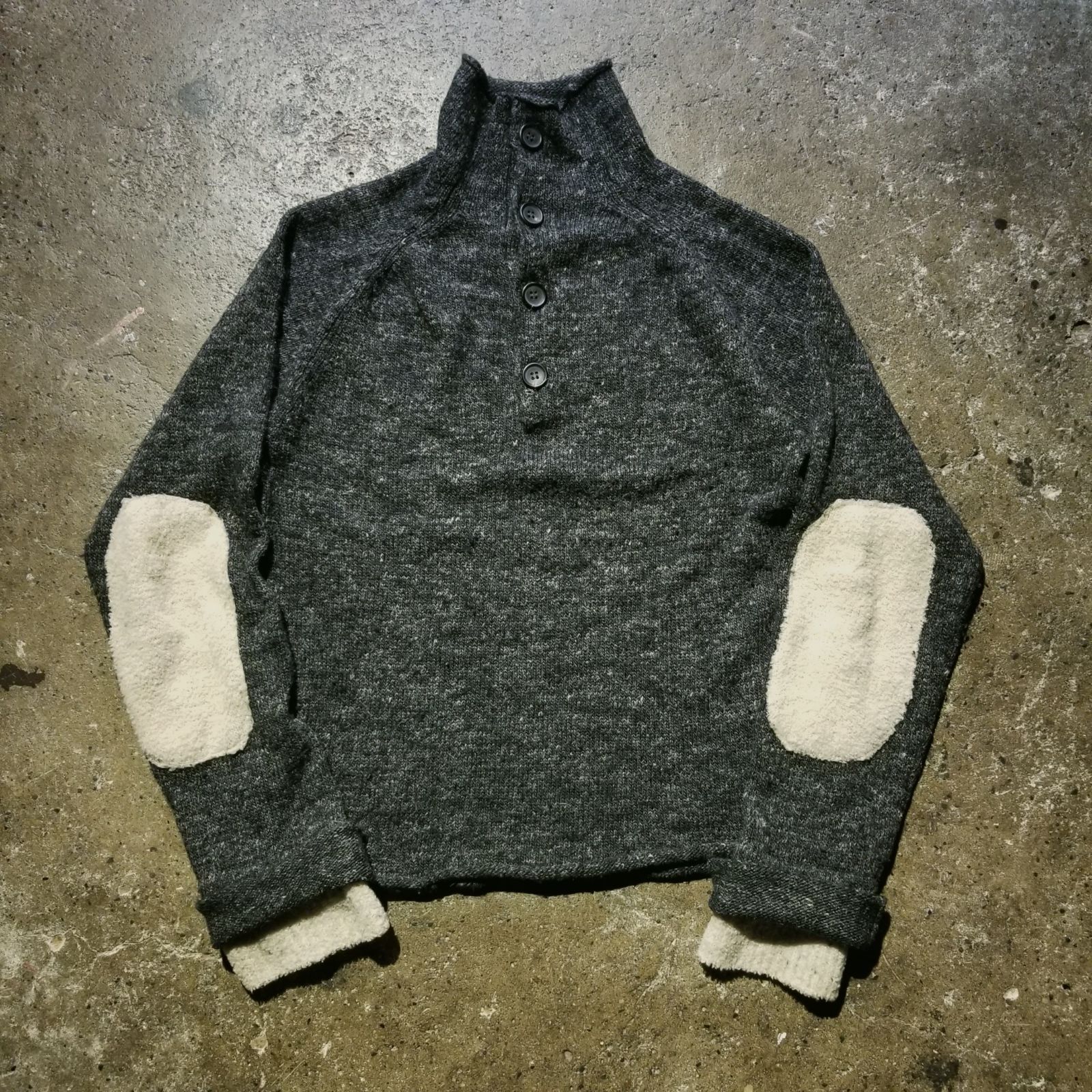 Y s for men エルボーパッチ プルオーバーニット 3 ワイズフォーメン Yohji Yamamoto ヨウジヤマモト