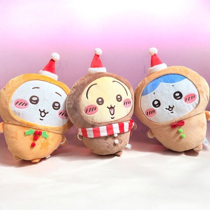 ちいかわ ジンジャーマン BIGぬいぐるみ 3体セット クリスマス限定
