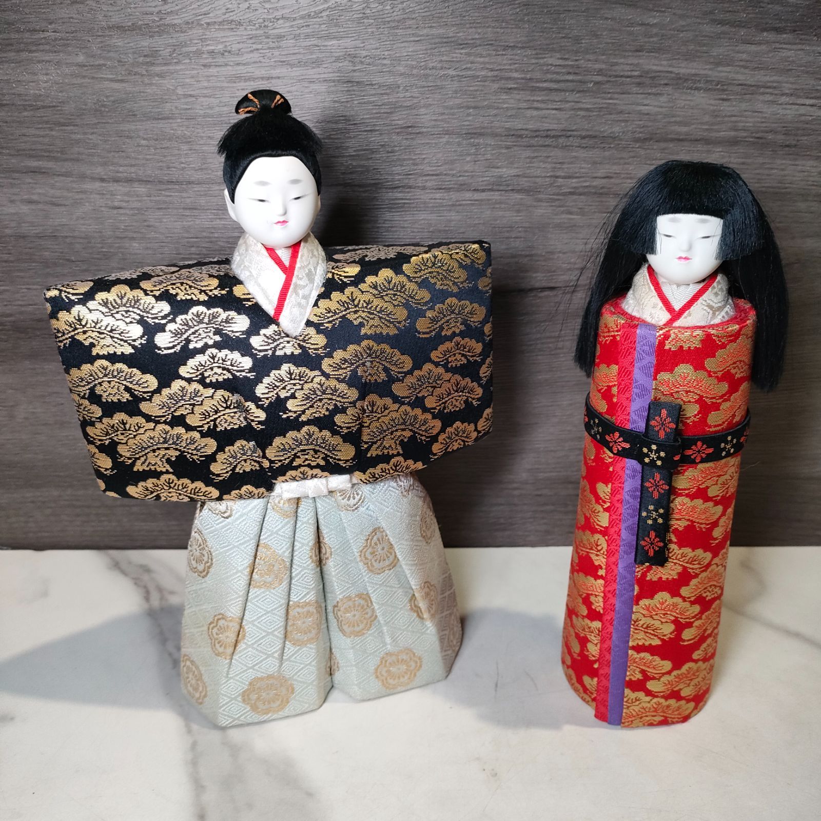 27【美品】きく一 雛人形 人形 木目込み人形 立ち雛 福雛 JAPAN 