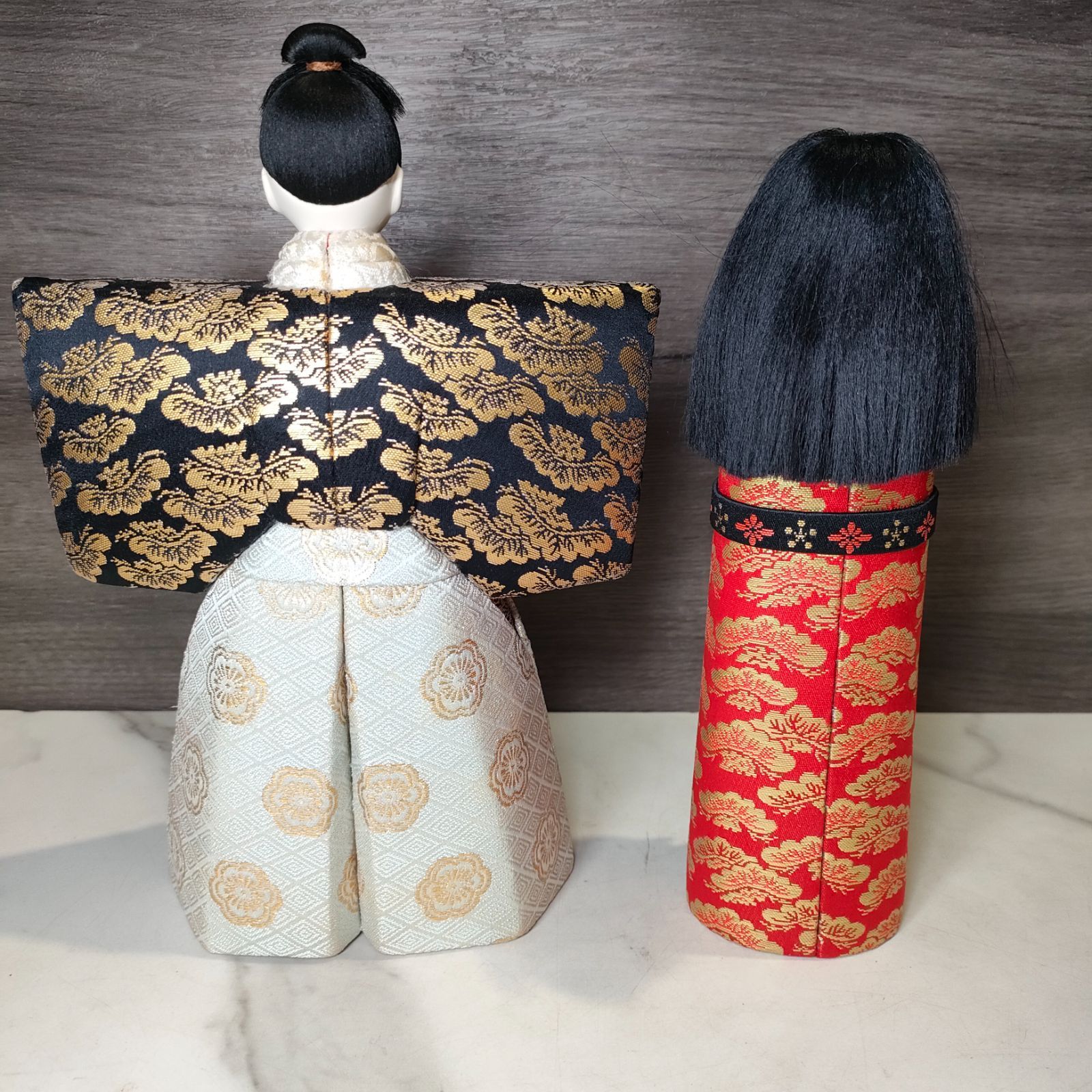 27【美品】きく一 雛人形 人形 木目込み人形 立ち雛 福雛 JAPAN