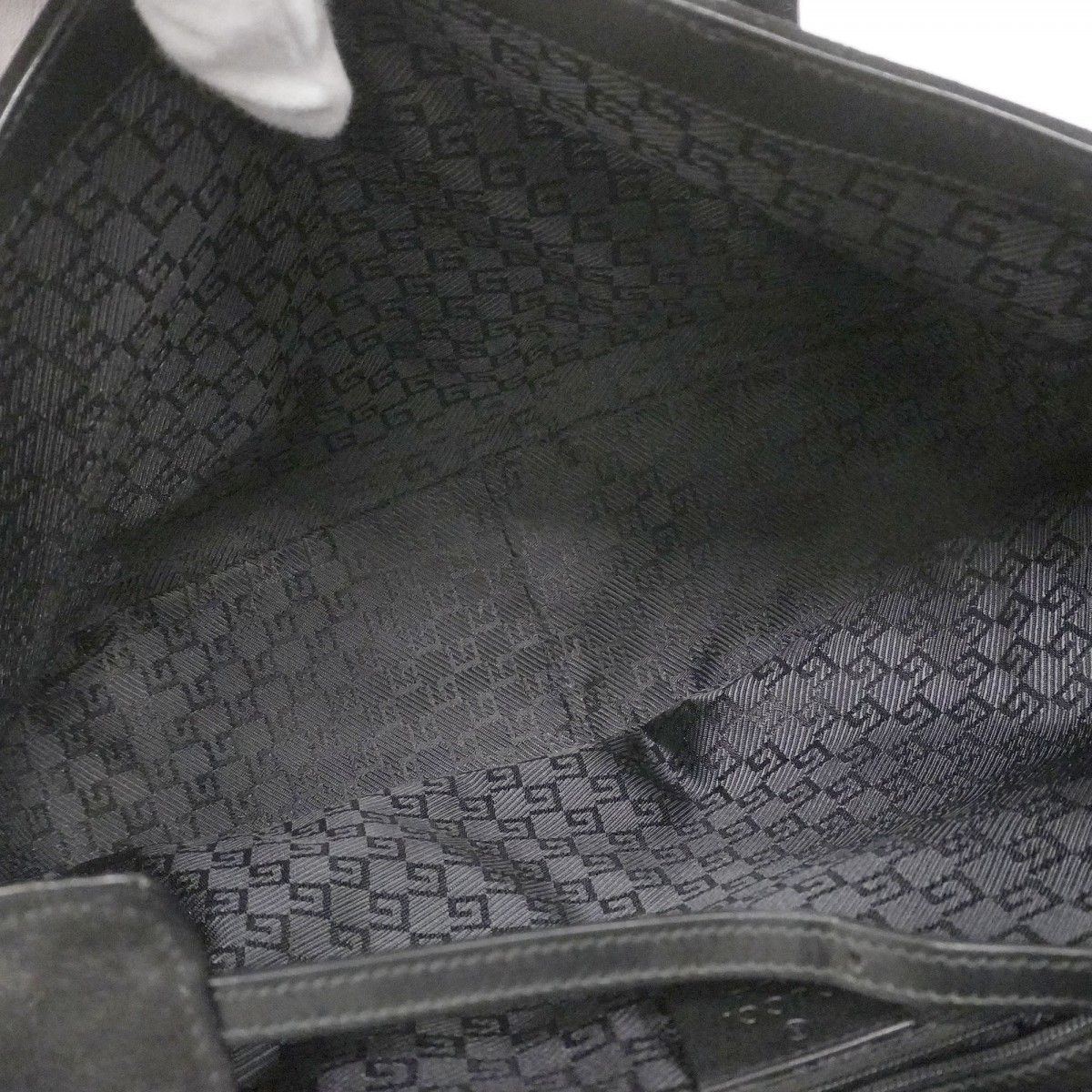 ★SALE【5pa0464】グッチ トートバッグ 000 0844 スウェード ブラック シルバー金具【中古】レディース 5pa0464】グッチ トートバッグ 000 0844 スウェード ブラック シルバー