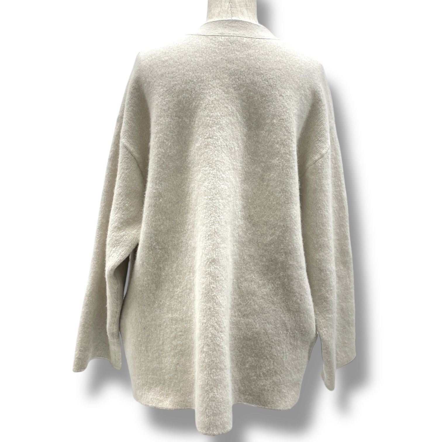 Apart by 【洗える】CNラクーンコンVカーディガン オフホワイト Apart by 【洗える】CNラクーンコンVカーディガン オフホワイト apart