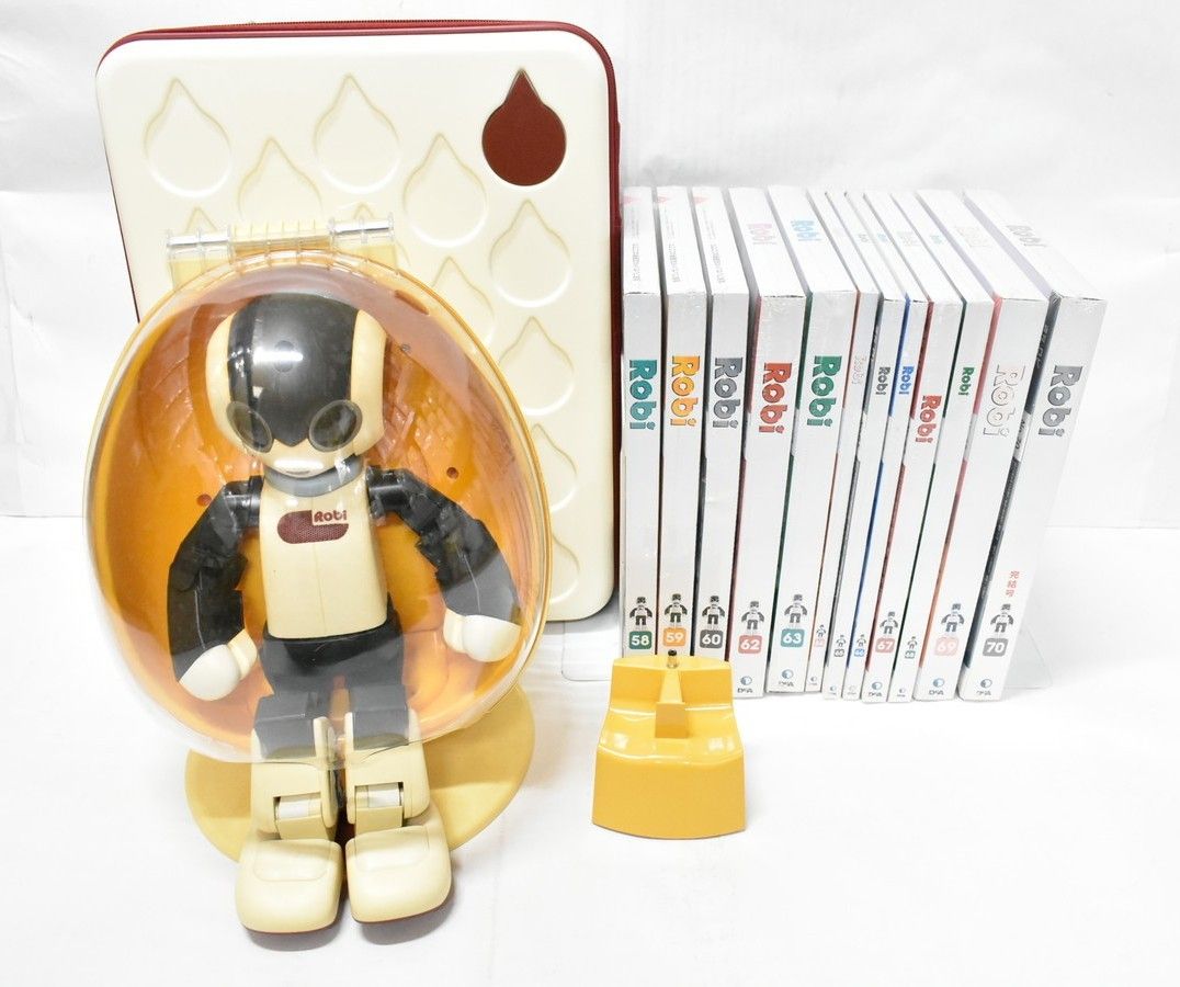 デアゴスティーニ ロビ 完成品 ロビエッグ キャリーバッグ付き ロボット ホビー -A 05-byebye