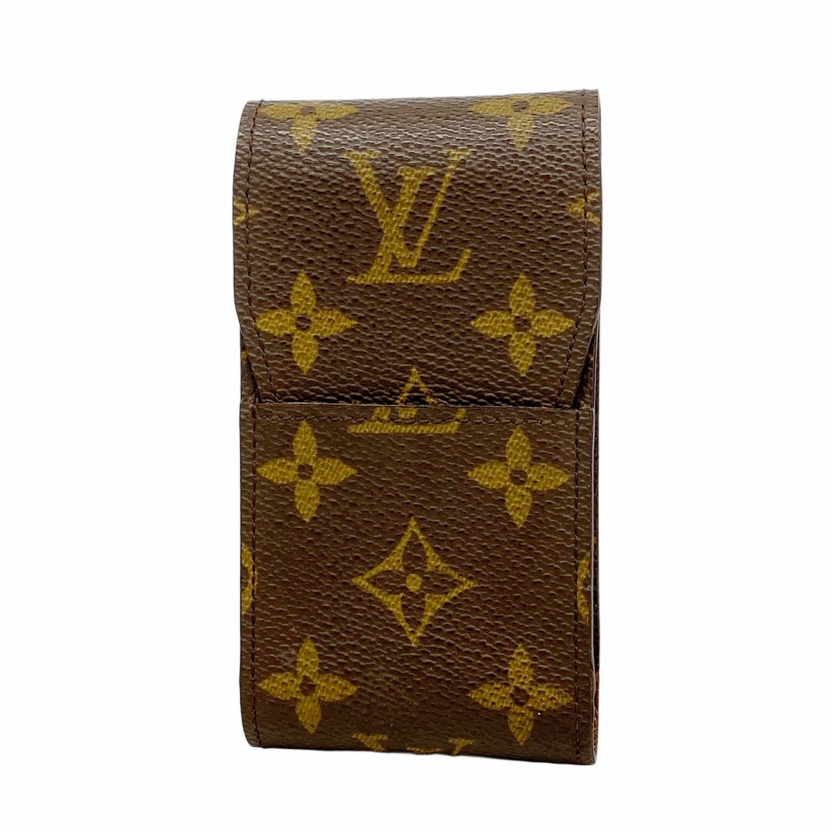 5 pa 0481 ルイヴィトン シガレットケース モノグラム エテュイシガレット M 63024 ブラウン メンズ レディース ユニセックス