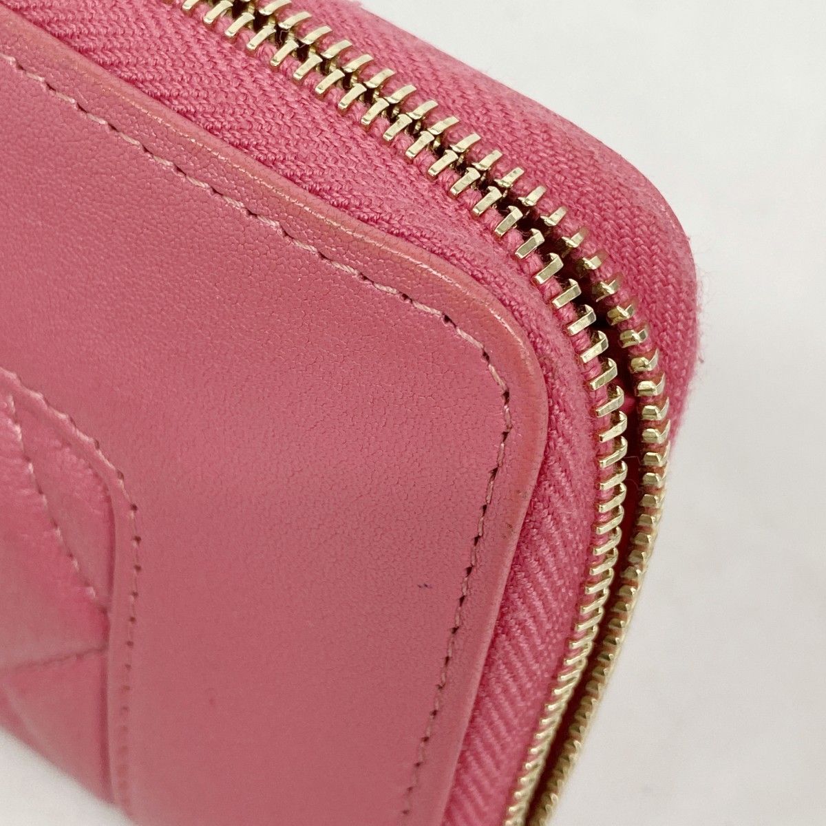 5pa0522】シャネル コインケース マドモアゼル ラムスキン ピンク