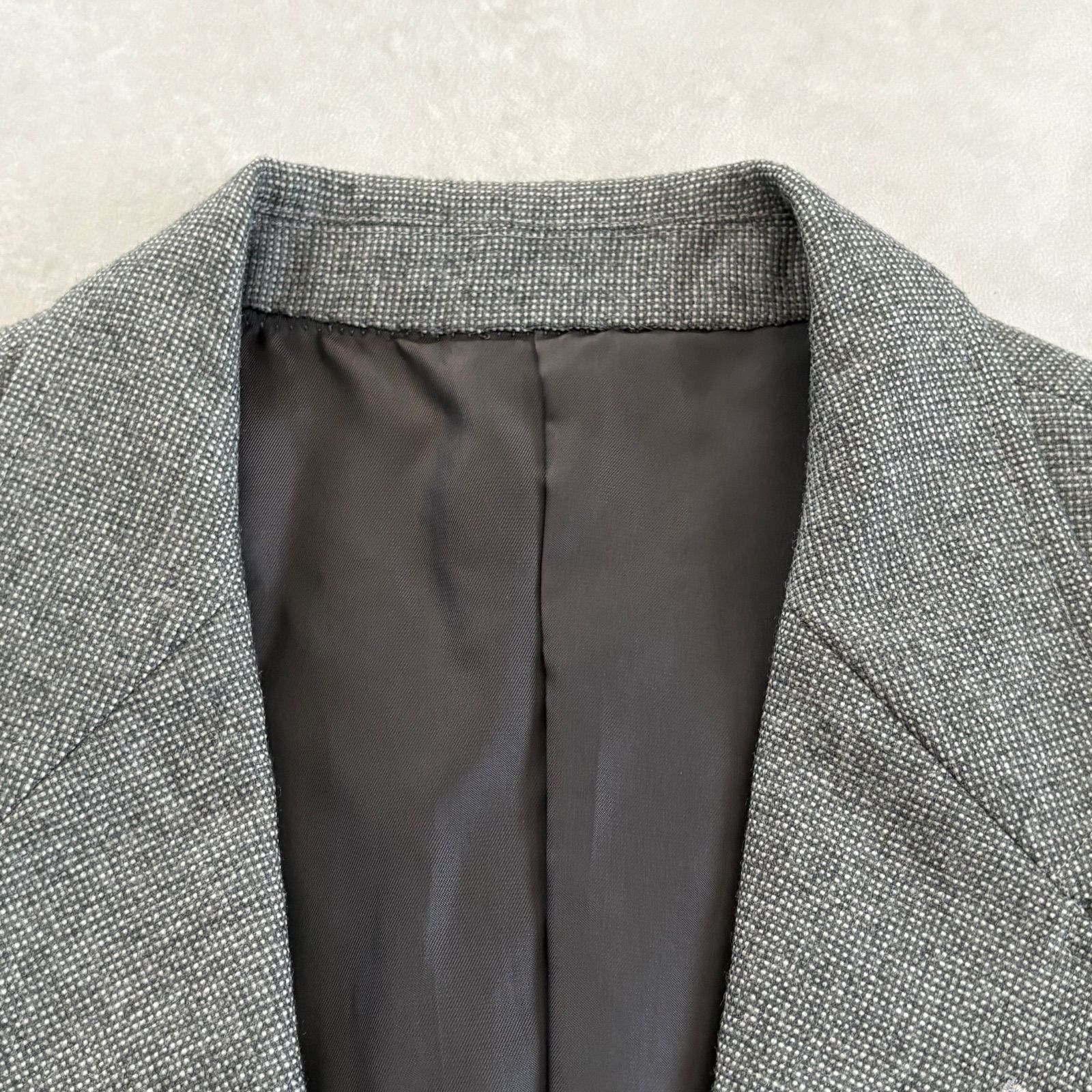 VAN JACKET 3ピース スーツ セットアップ 段返り グレー サイズ 170-87-75 多色展開 ビジネスジャケット 