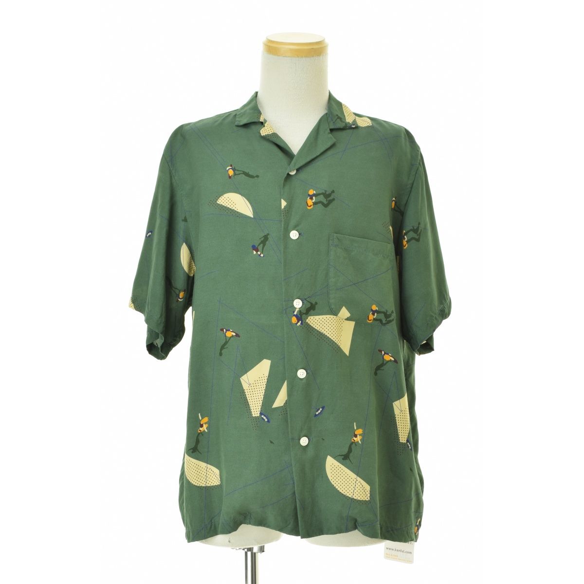 4550 シャドーダンスアロハ半袖シャツ