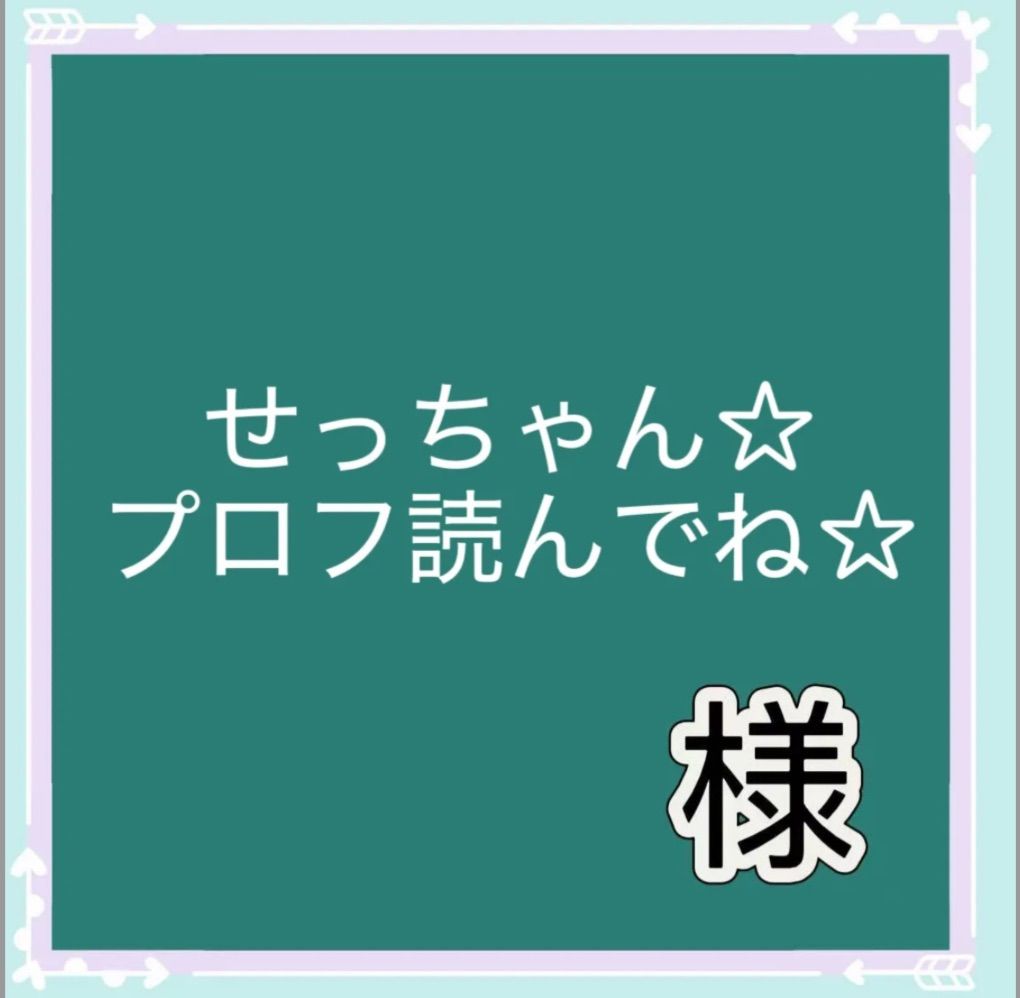 せっちゃん☆プロフ読んでね☆様専用 - メルカリ