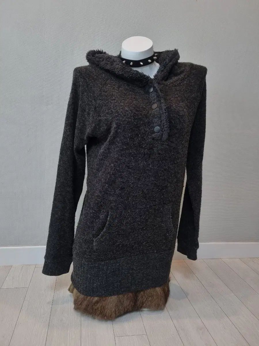 ゴス ラヒップ 冬 フード付きワンピース＆ファースカート