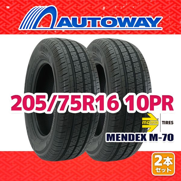 AUTOWAY 205 75 R 16 サマータイヤ MOMO Tires MENDEX M 70 16インチ 2本セット 夏タイヤ オートウェイ