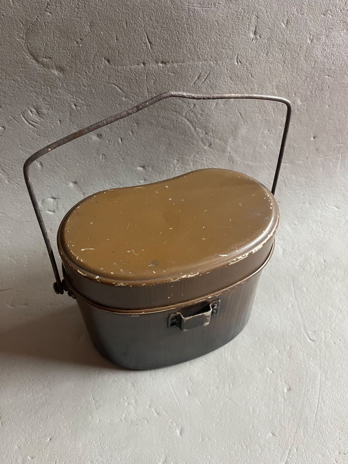 日本軍 昭和十九年 太平洋戦争 陸軍飯盒（1944年）ブラウン ミリタリー