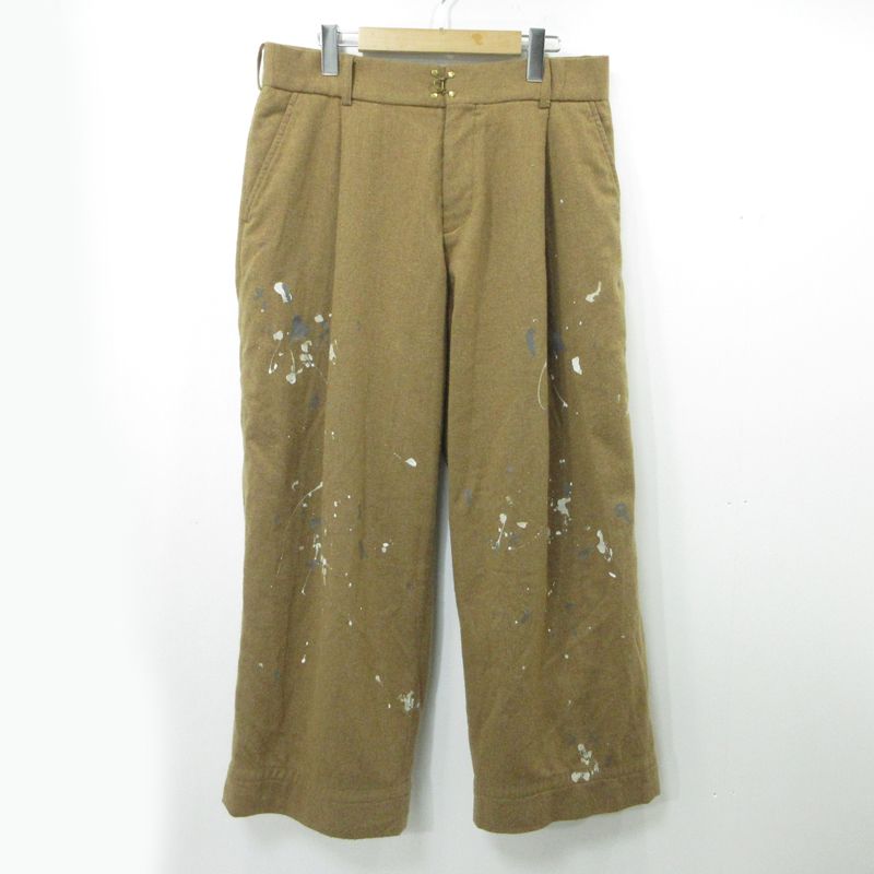 kolor ドリッピング パンツ 22 WBM P 05134 ブラウン サイズ 3 107