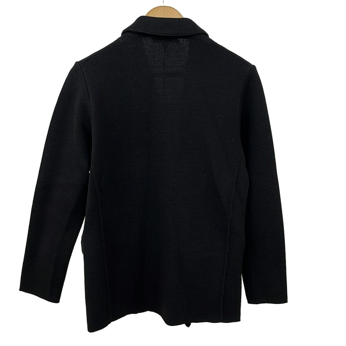 lardini ラルディーニ ジャケット サイズS メンズ - 黒 長袖 ニット ダブル 秋 冬