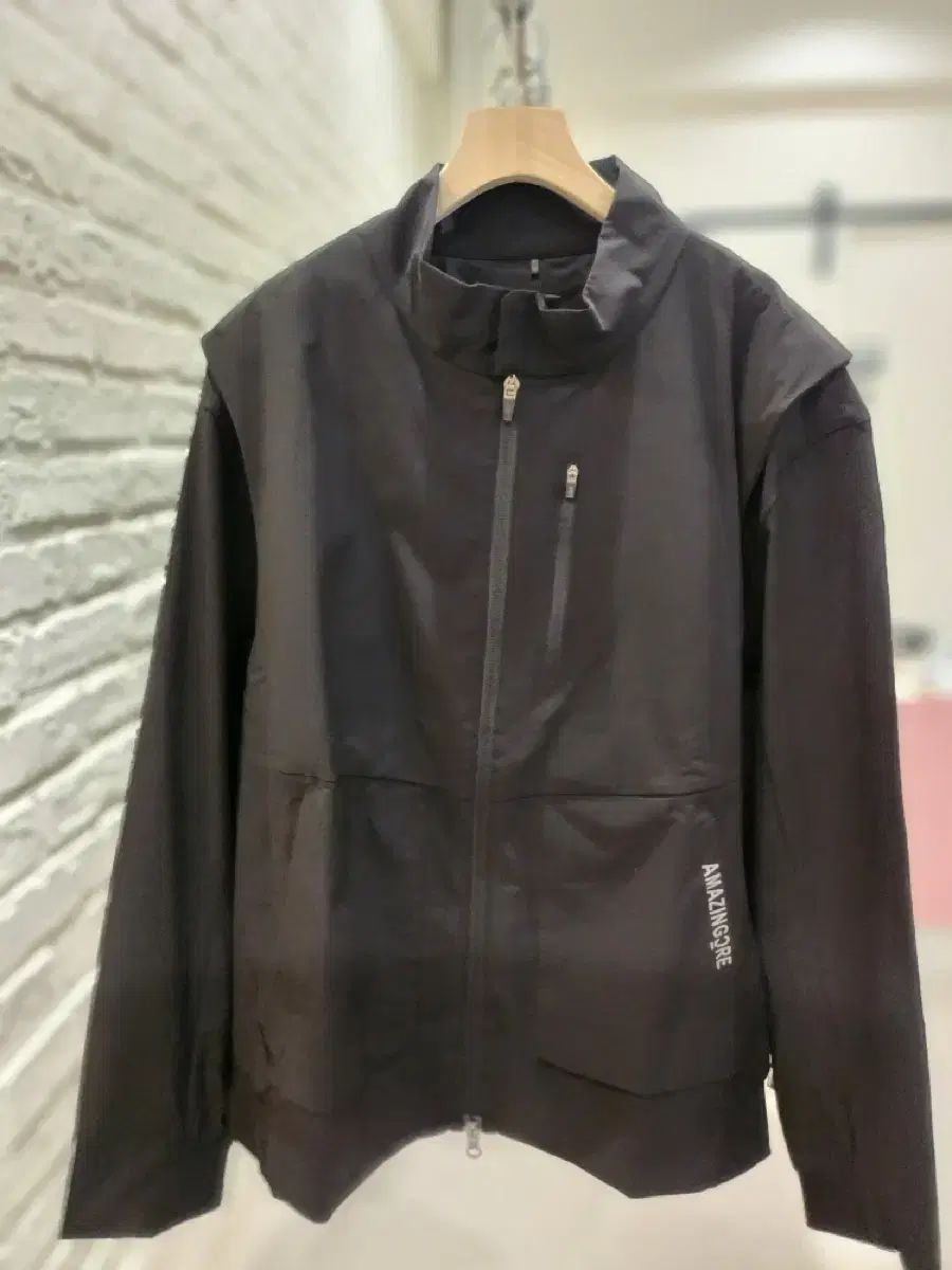 韓国 すぐ配送 AMAZINGCORE ブラック ウィンドブレーカー ジャケット XXL