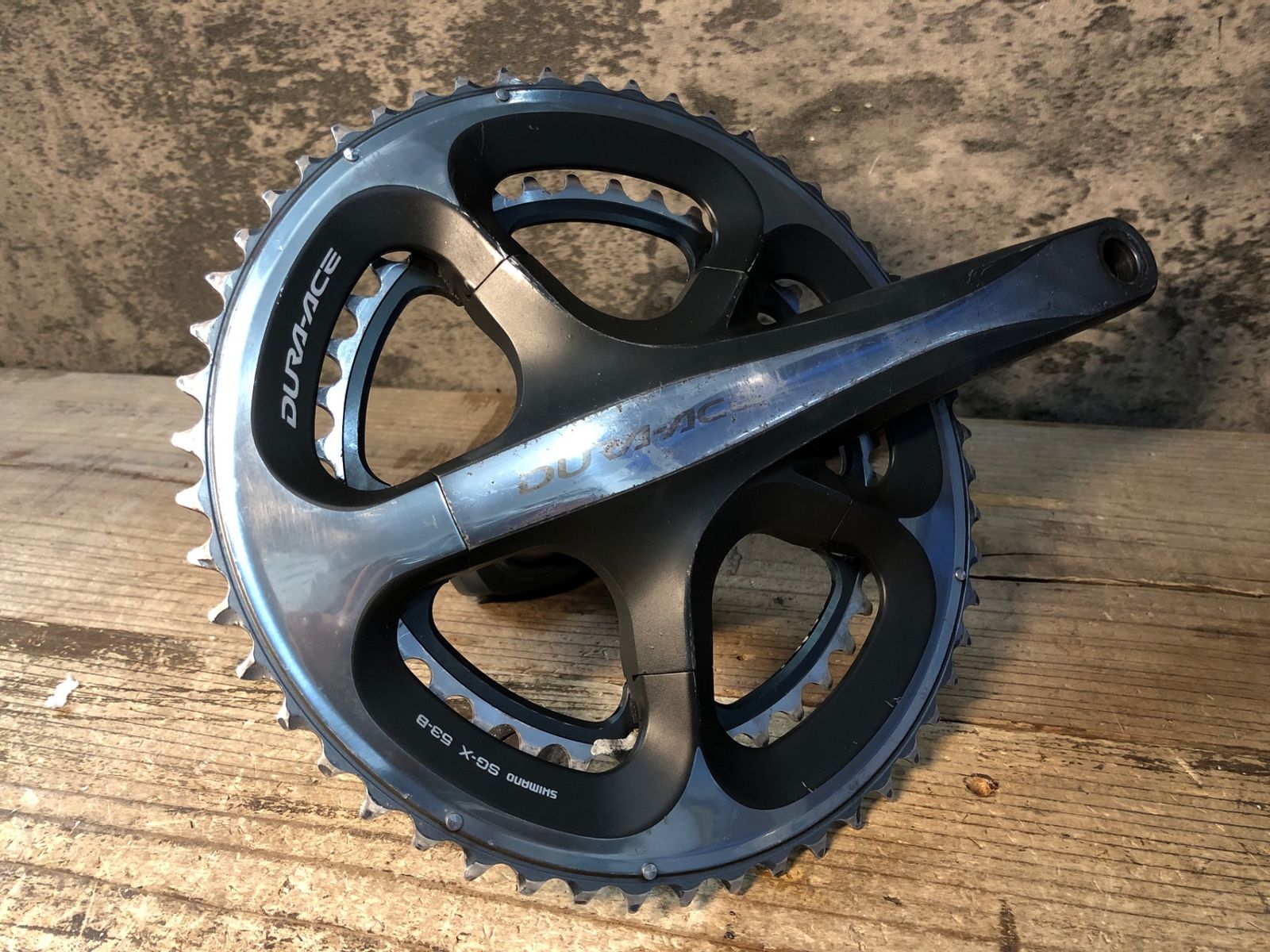 JO 465 シマノ SHIMANO デュラエース DURA ACE FC 7900 クランクセット 170 mm 53 39 T 腐食 傷大