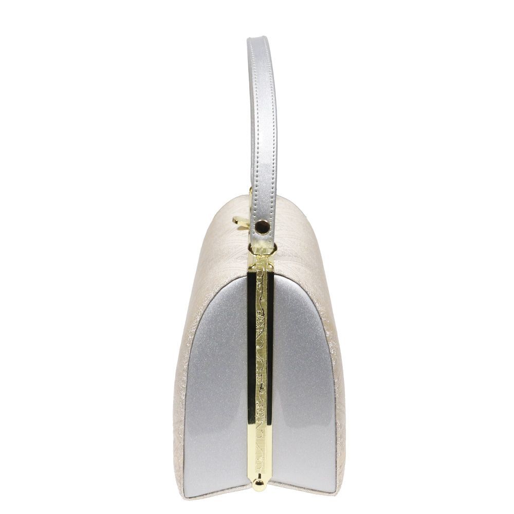 フォーマル用 草履 バッグ セット 銀 金 華文 花菱文 菱文様 Fサイズ