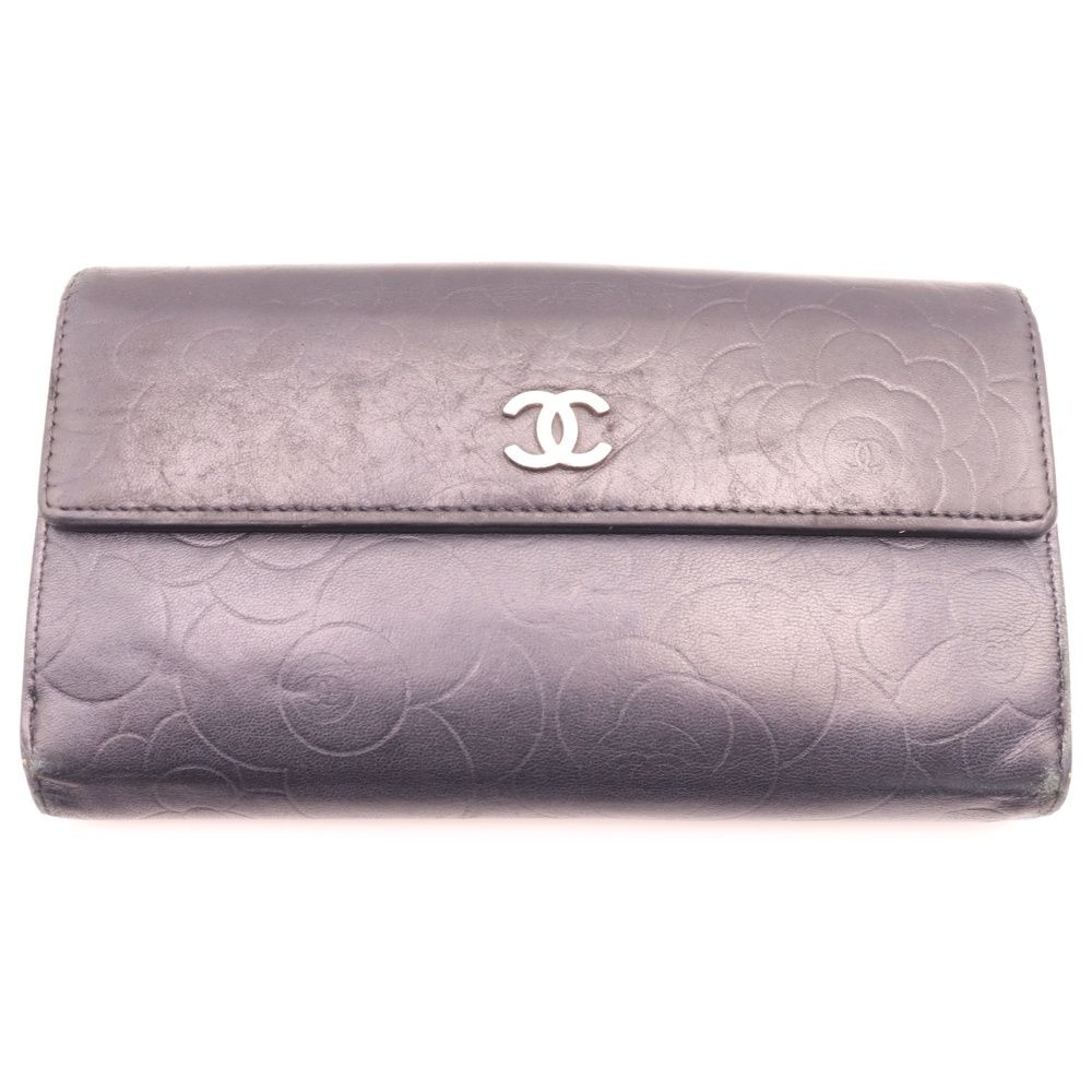 CHANEL (シャネル) カメリア 長財布 ロングウォレット 割引 カード