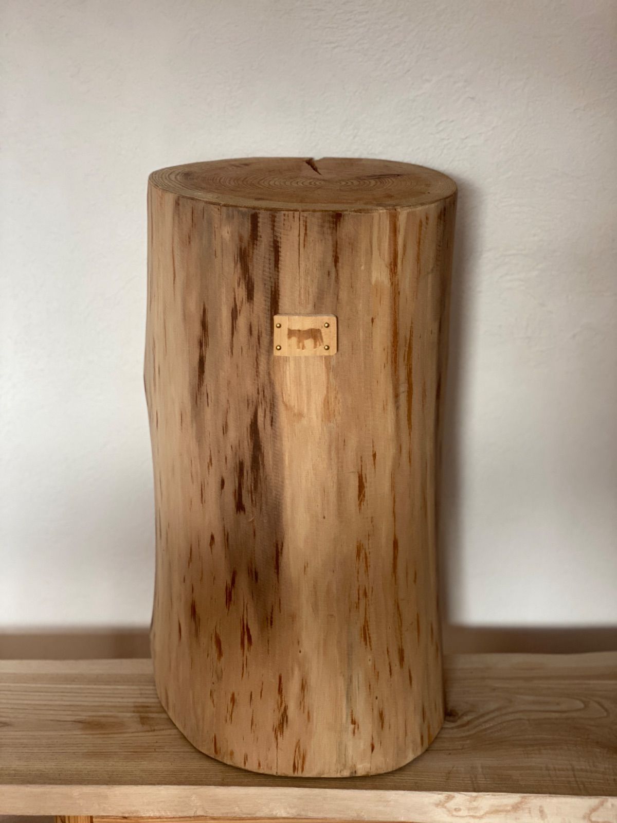 カラマツ 丸太スツール インテリア 全面研磨仕上げ 無塗装