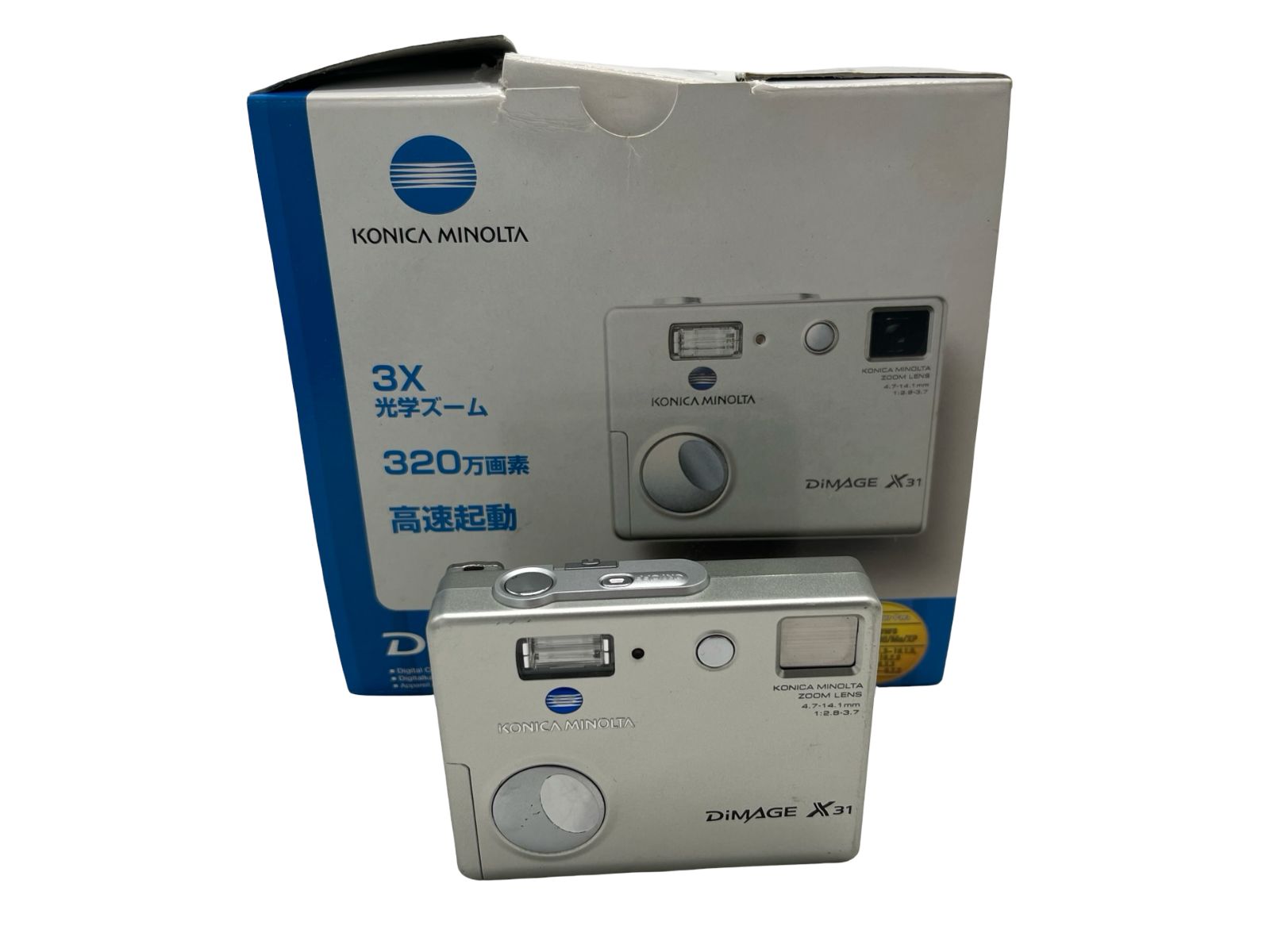 Konica MINOLTA デジカメ DIMAGE X31 コンデジ 取説 乾電池式 単三電池