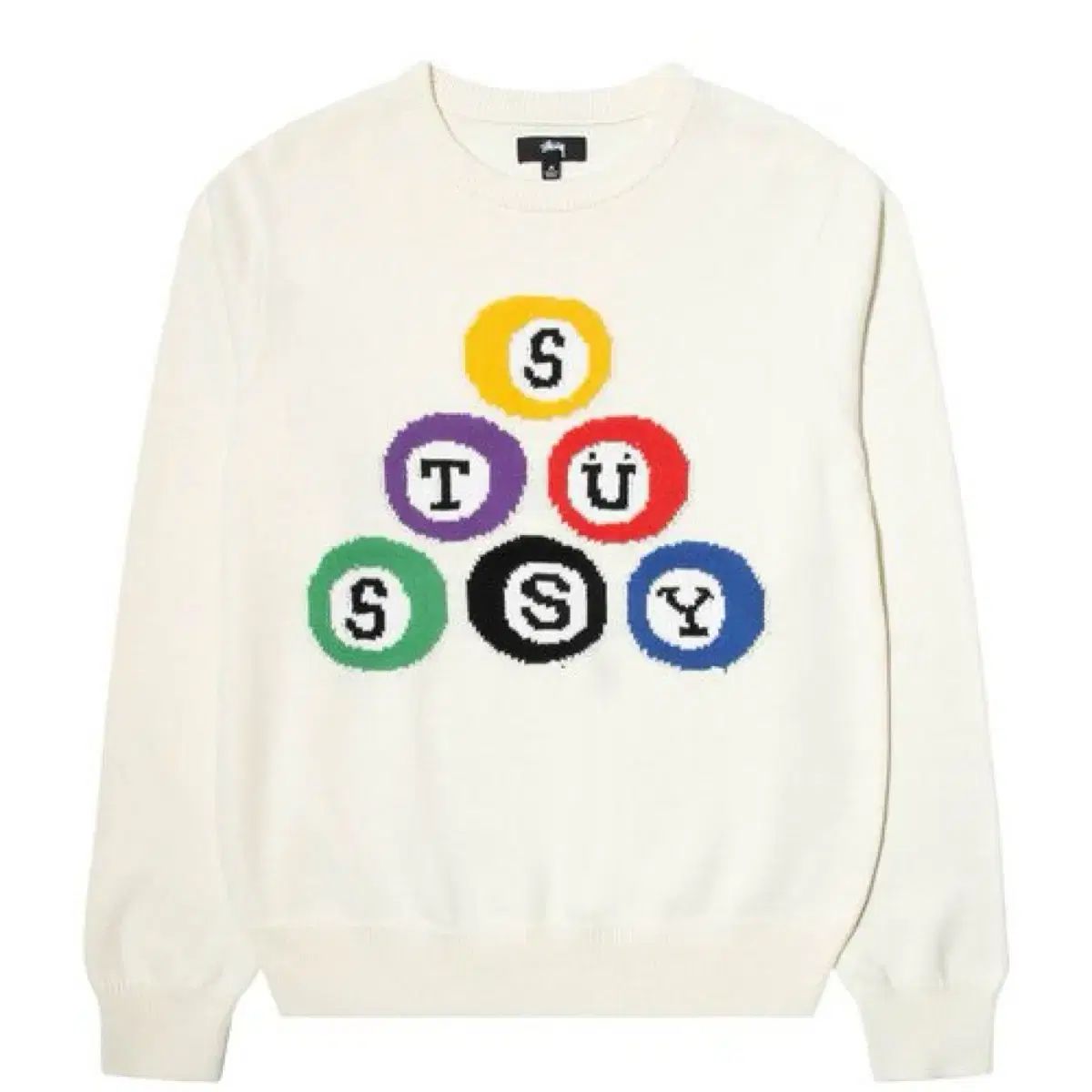M ステューシー ビリーアード ニット クルーネック セーター Stussy Billiard